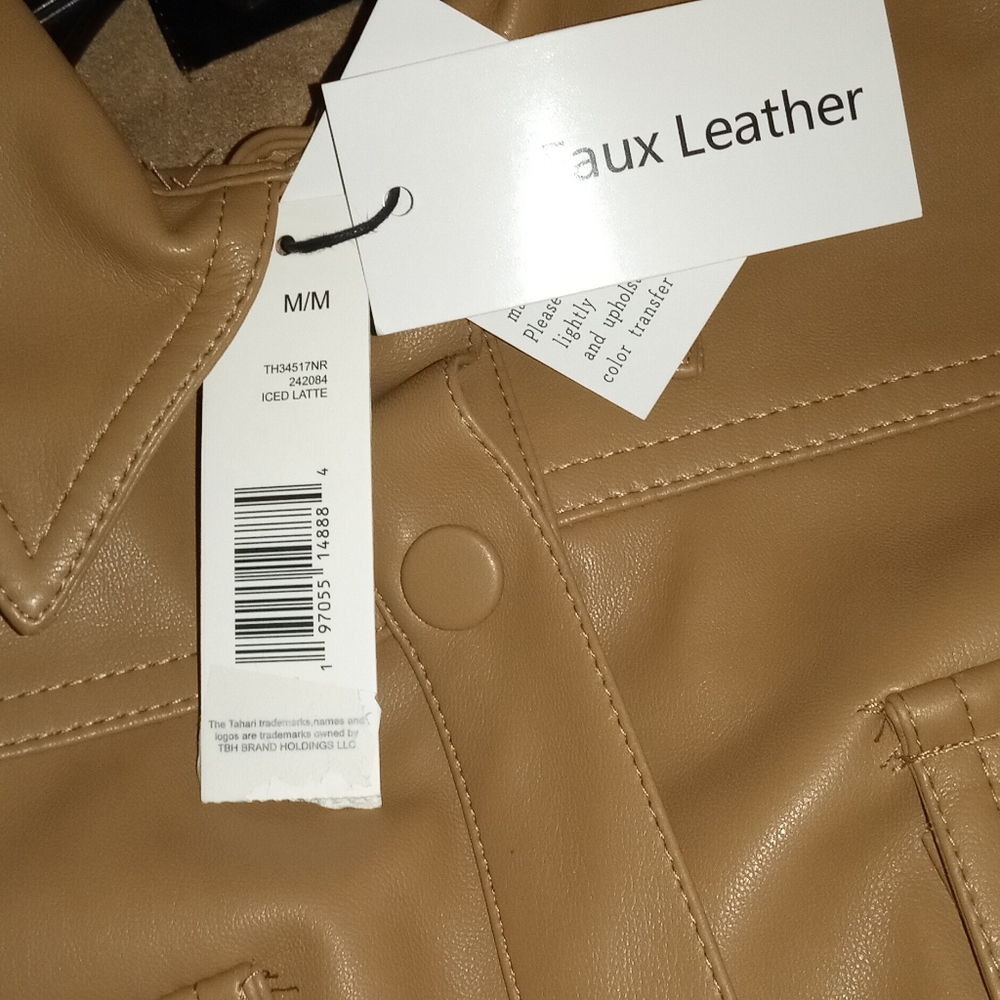 Brown Leather Women's Jacket - Picture 6 of 6